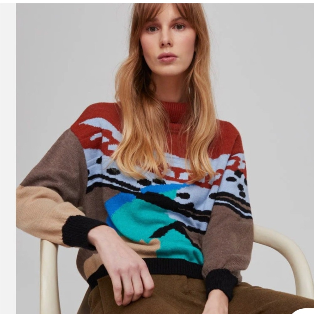 Aldo Martins Multicolor Abstract Sweater
